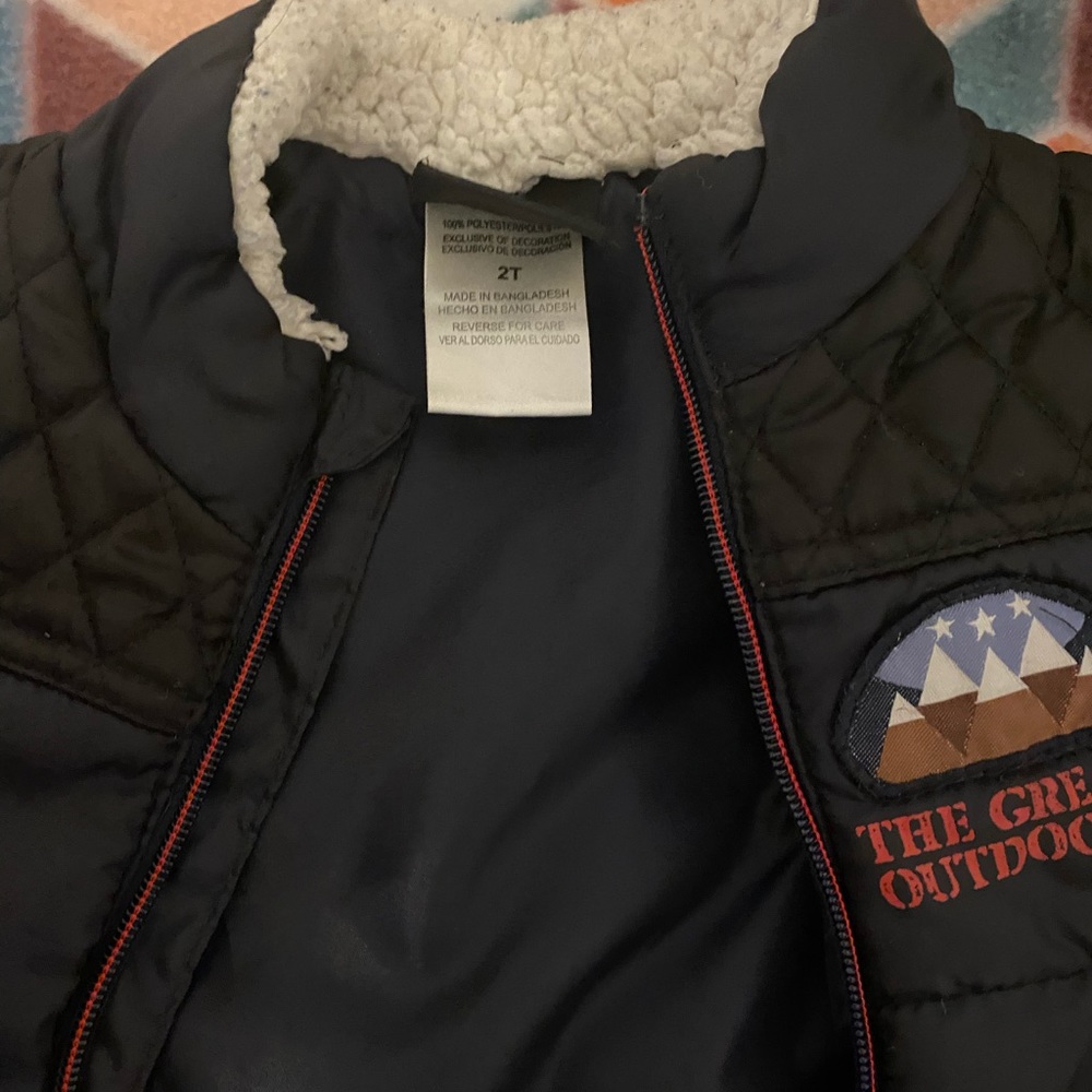 Black winter vest